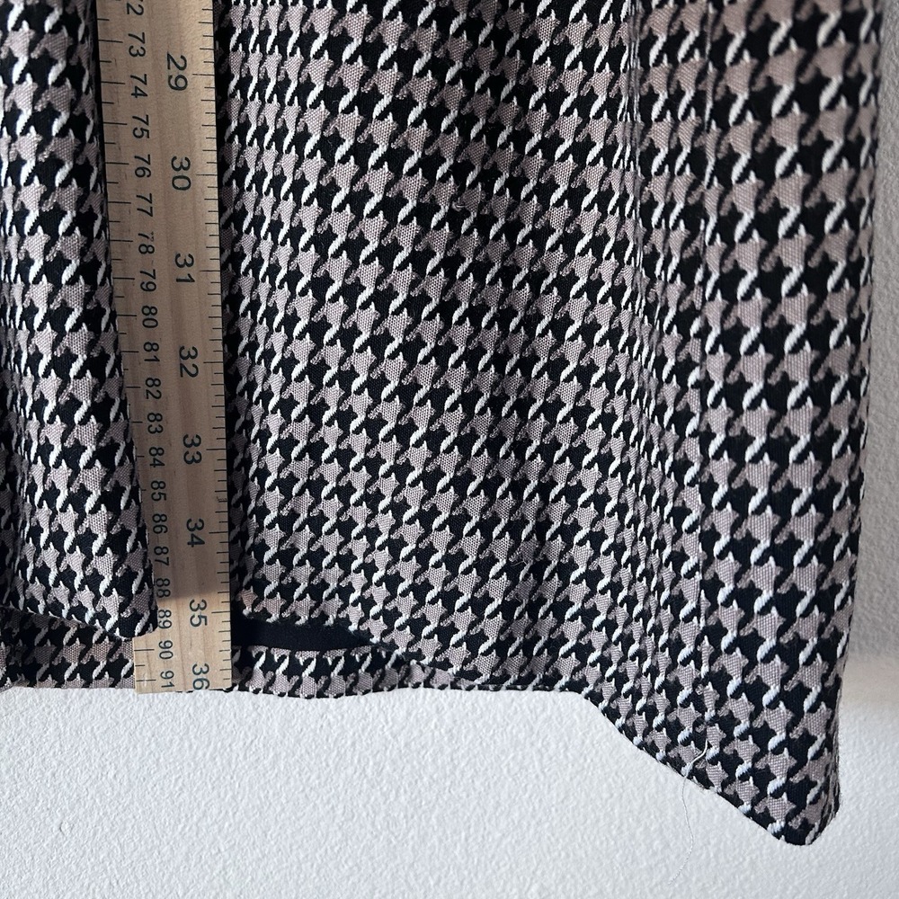 Sanctuary Carly Coat Longline Blazer Jacket Saddle Houndstooth Oversized Size L - Picture 12 of 13